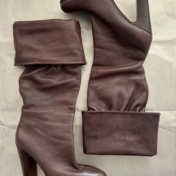 Vintage Aldo Brown Leather Boots - Picture 5 of 5